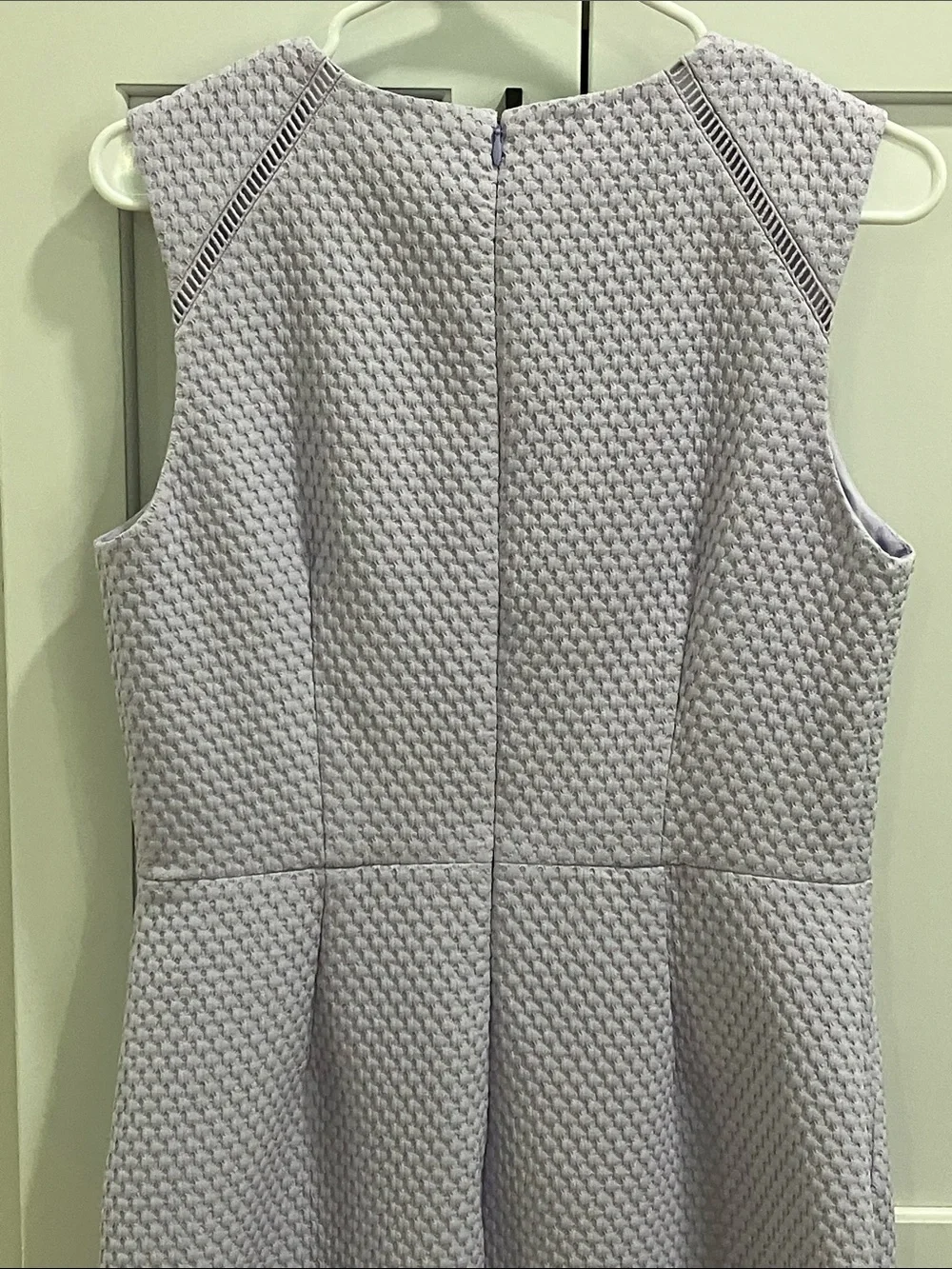 NWT J. Crew Portfolio Lilac Purple Polyester Sleeveless Midi Dress - Picture 5 of 11